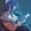 Anime Girl Playing Guitar