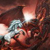 Unicorn against the drago…